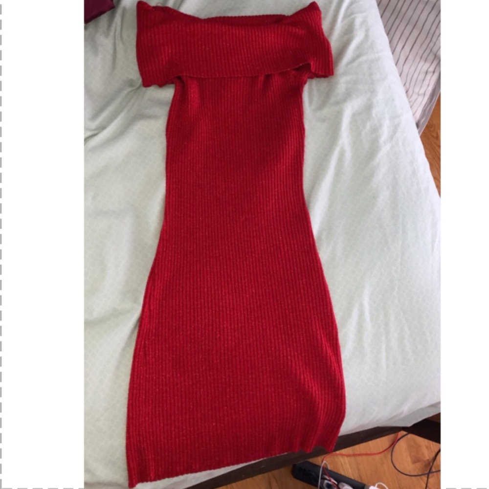 gorgeous off the shoulder red dress